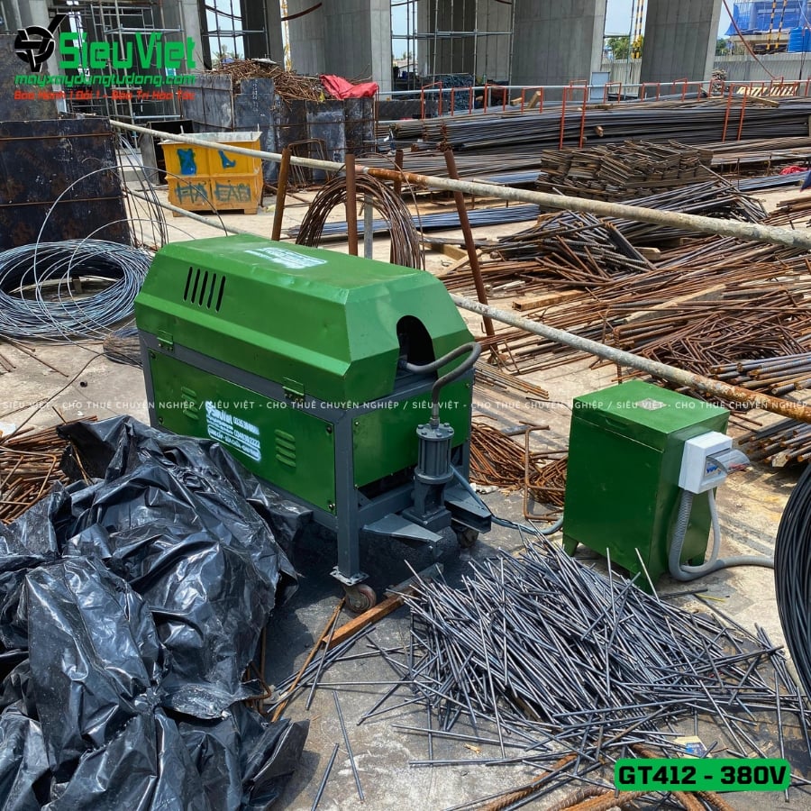 Máy duỗi cắt sắt GT412 giao thuê tháng
