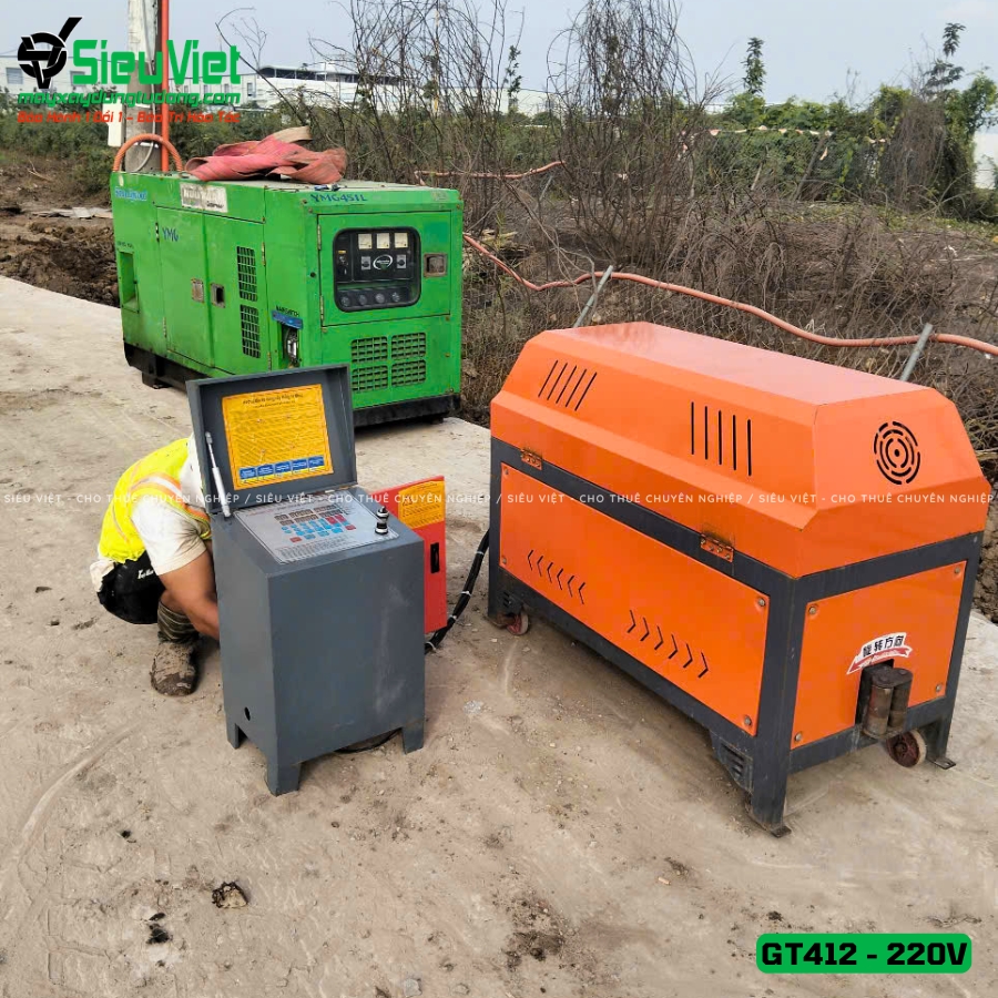 Giao thuê tháng máy duỗi cắt sắt GT412