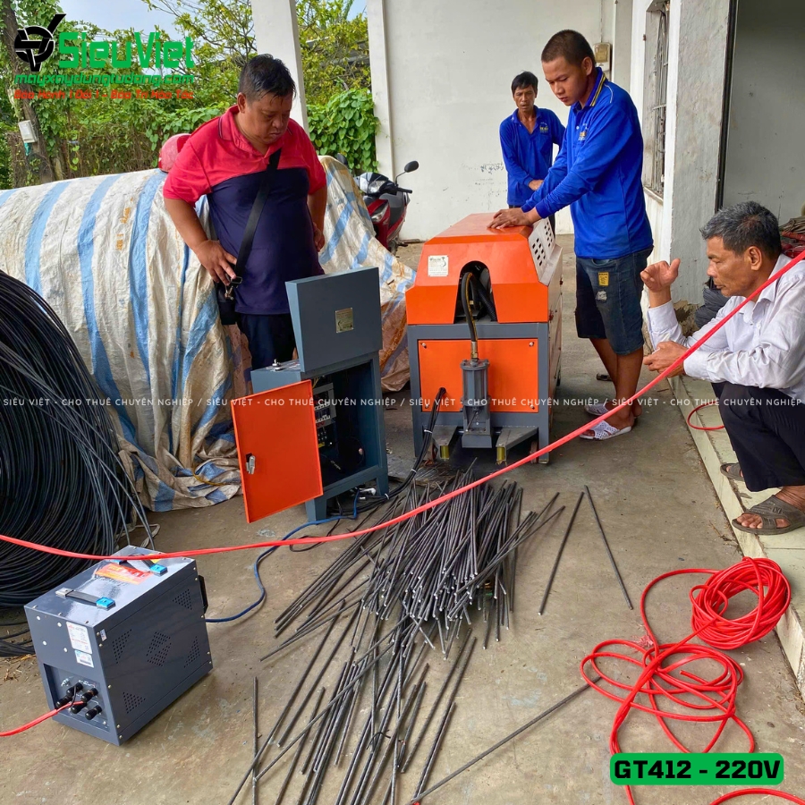 Giao thuê tháng máy duỗi cắt sắt GT412
