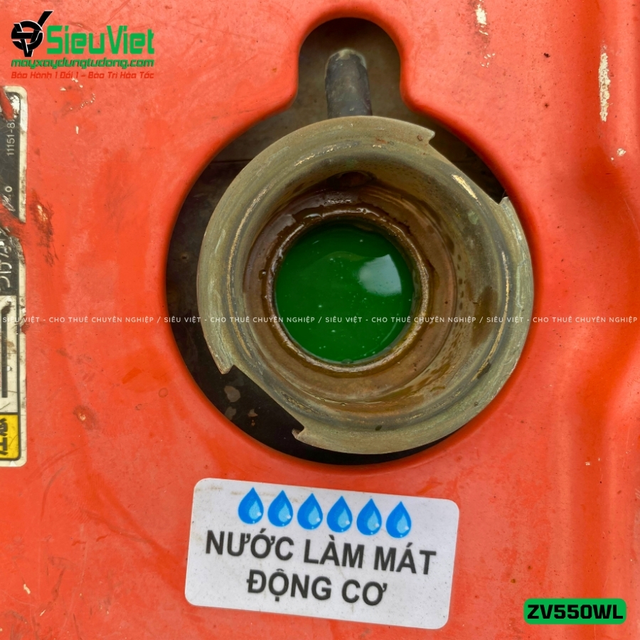 Hệ thống động cơ xe lu rung dắt tay Hitachi ZV550WL