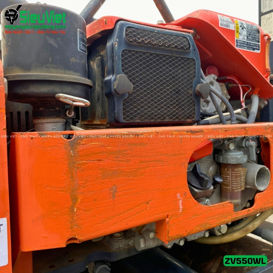 Hệ thống động cơ xe lu rung dắt tay Hitachi ZV550WL