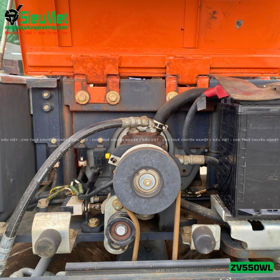 Hệ thống thuỷ lực xe lu rung dắt tay Hitachi ZV550WL