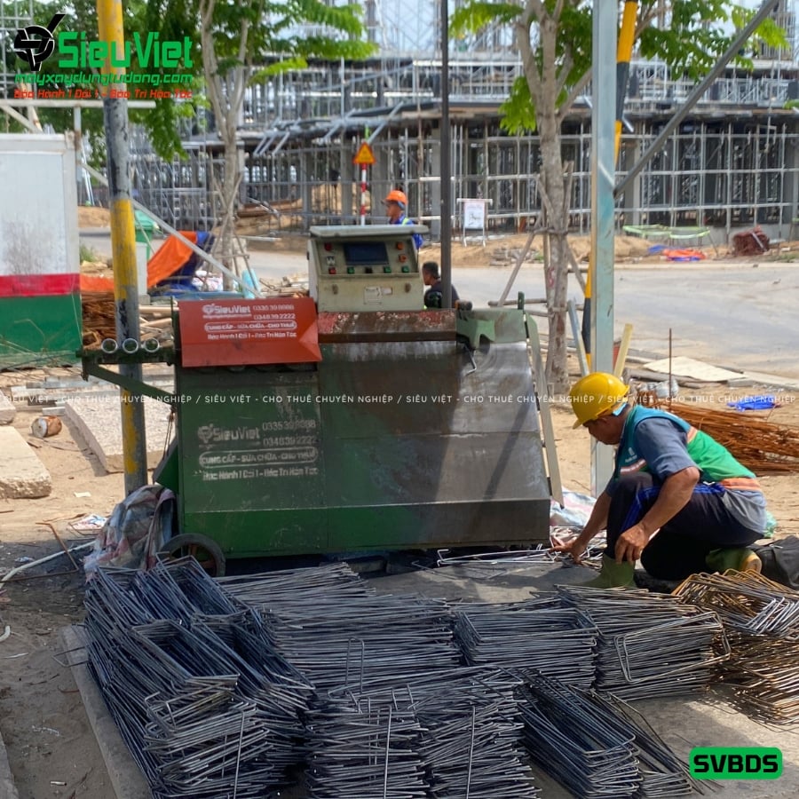 Máy bẻ đai sắt SVBDS cũ bàn giao