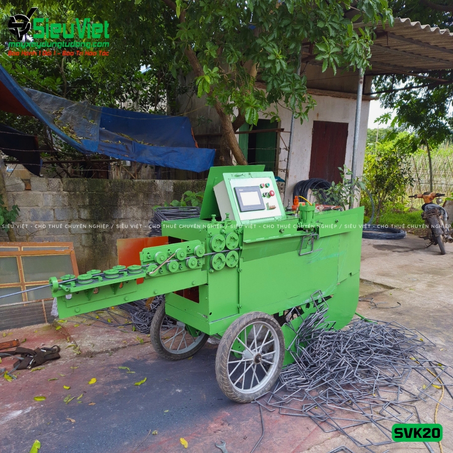 Máy bẻ đai sắt SVK20 giao thuê ngày