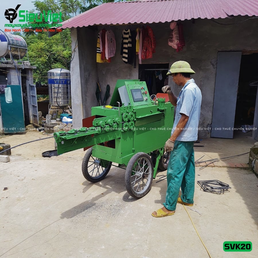 Máy bẻ đai sắt SVK20 giao thuê tháng