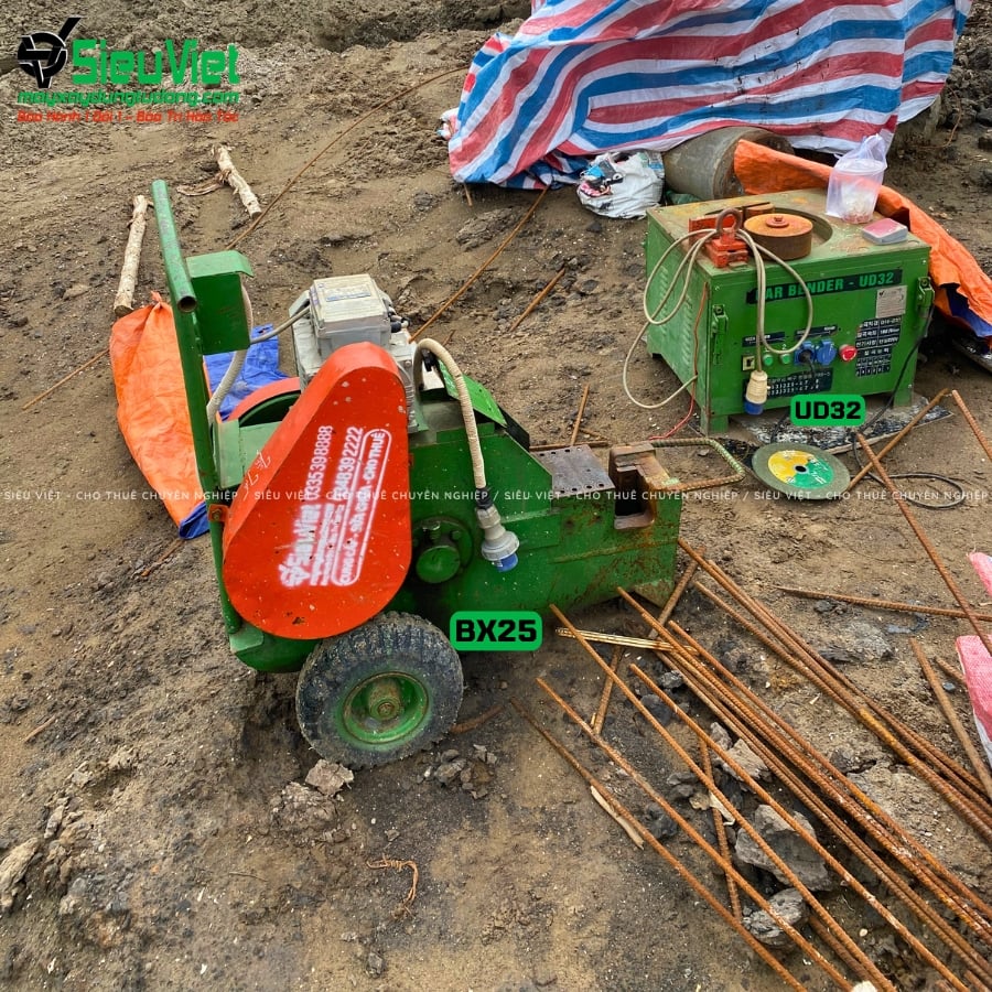 Máy cắt sắt bánh xe BX25 giao thuê tháng