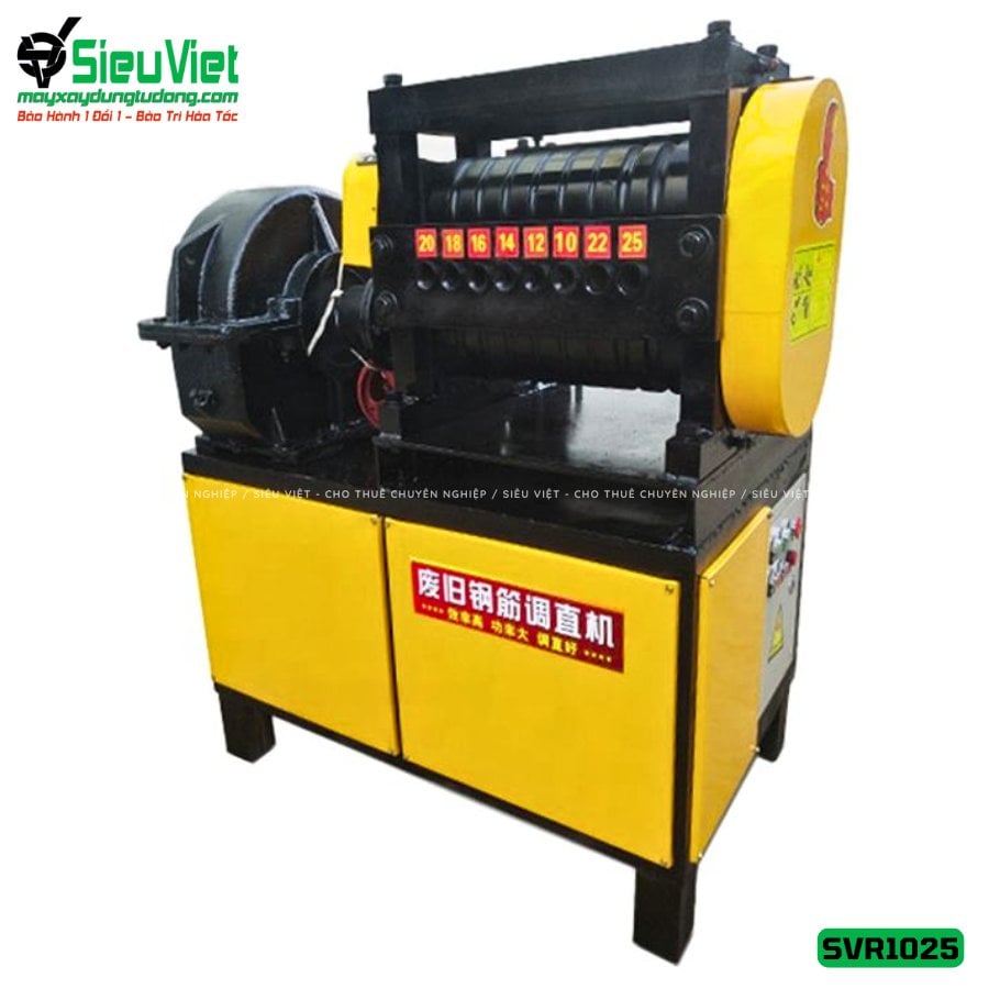 Cho thuê máy duỗi sắt phế liệu sắt rối SVR1025 theo ngày