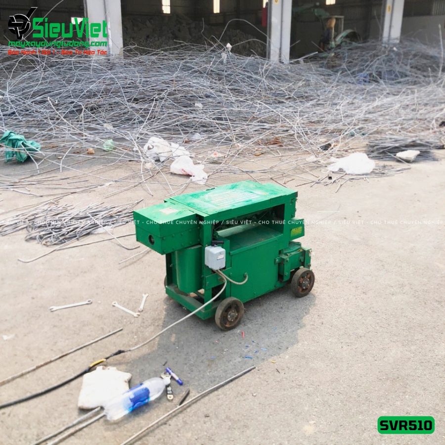 Máy duỗi sắt phế liệu SVR510 bàn giao