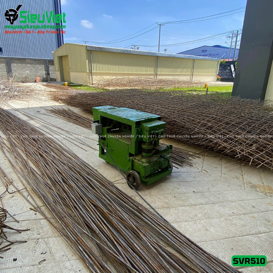 Máy duỗi sắt phế liệu SVR510 bàn giao
