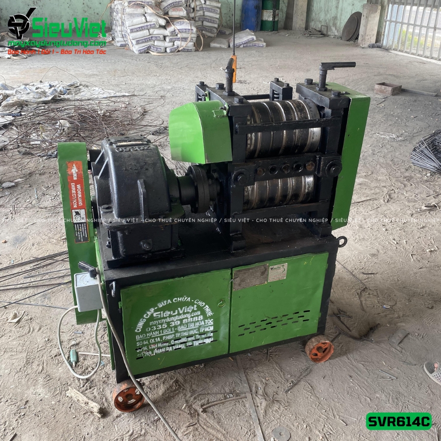Máy duỗi sắt phế liệu SVR614C bàn giao