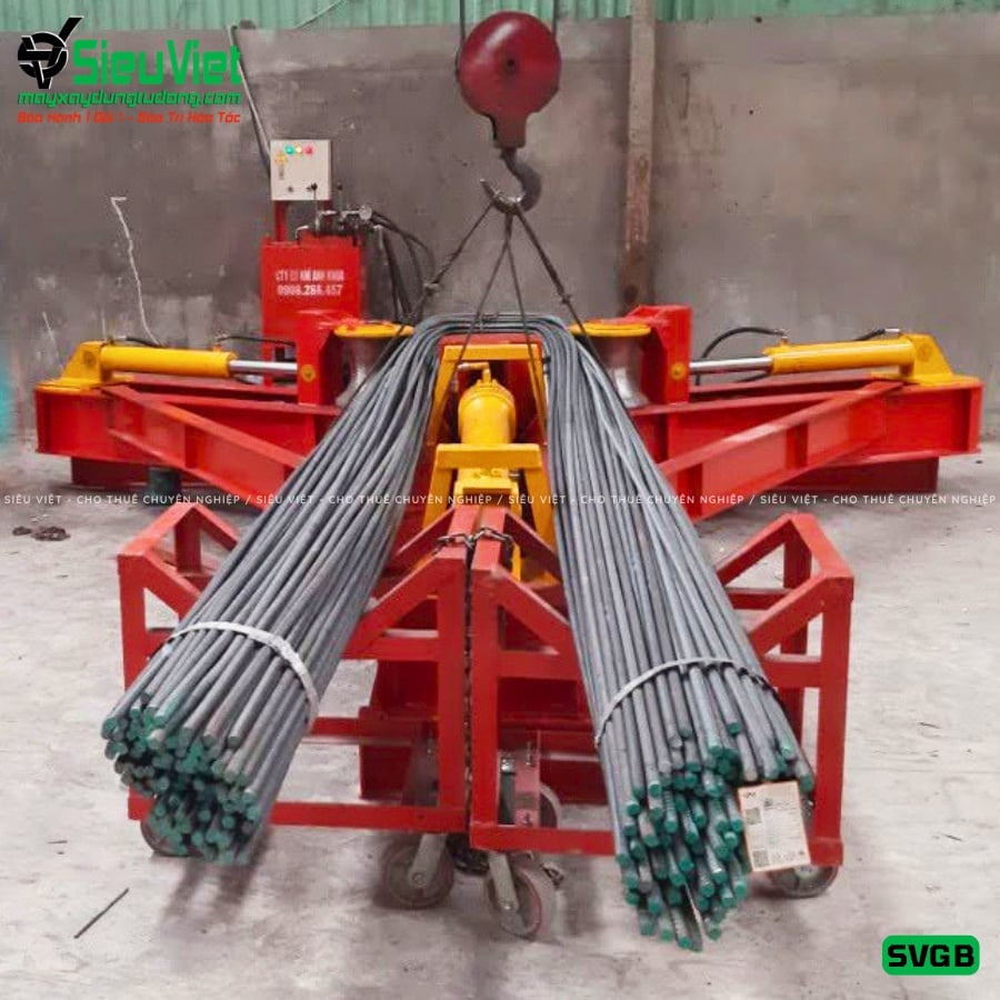 Máy gập sắt cây nguyên bó SVGB bàn giao