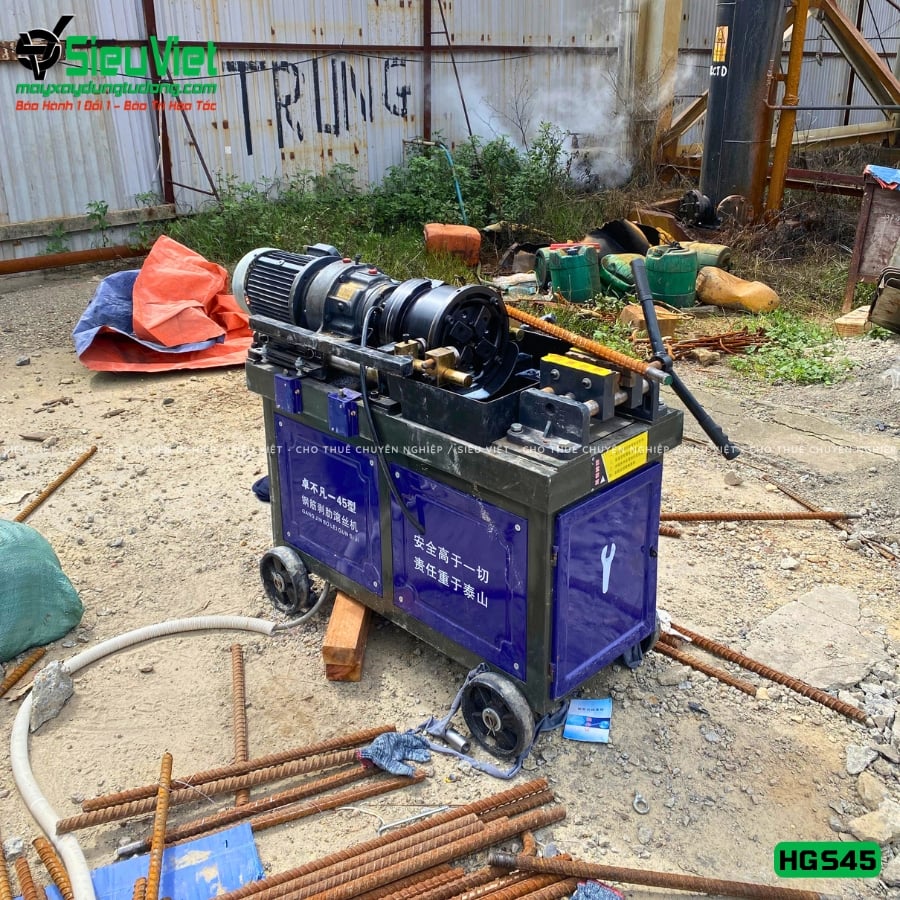 Máy tiện ren HGS45 bàn giao