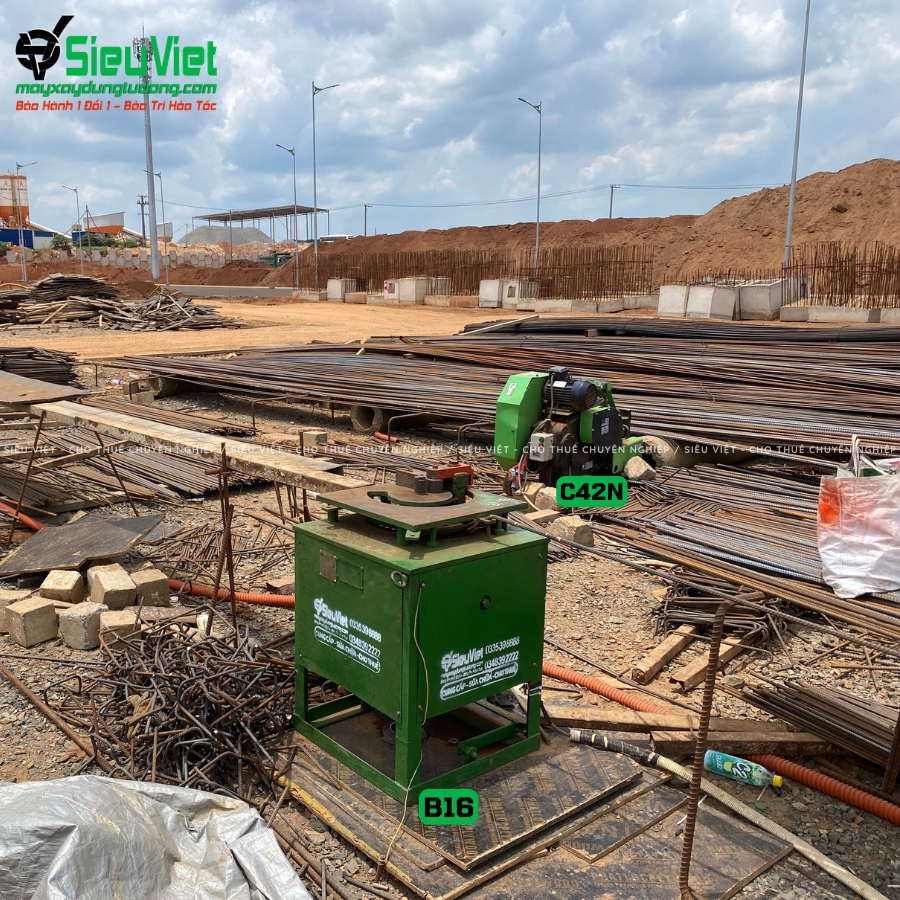 Máy uốn sắt B16 Nhật Bản bàn giao