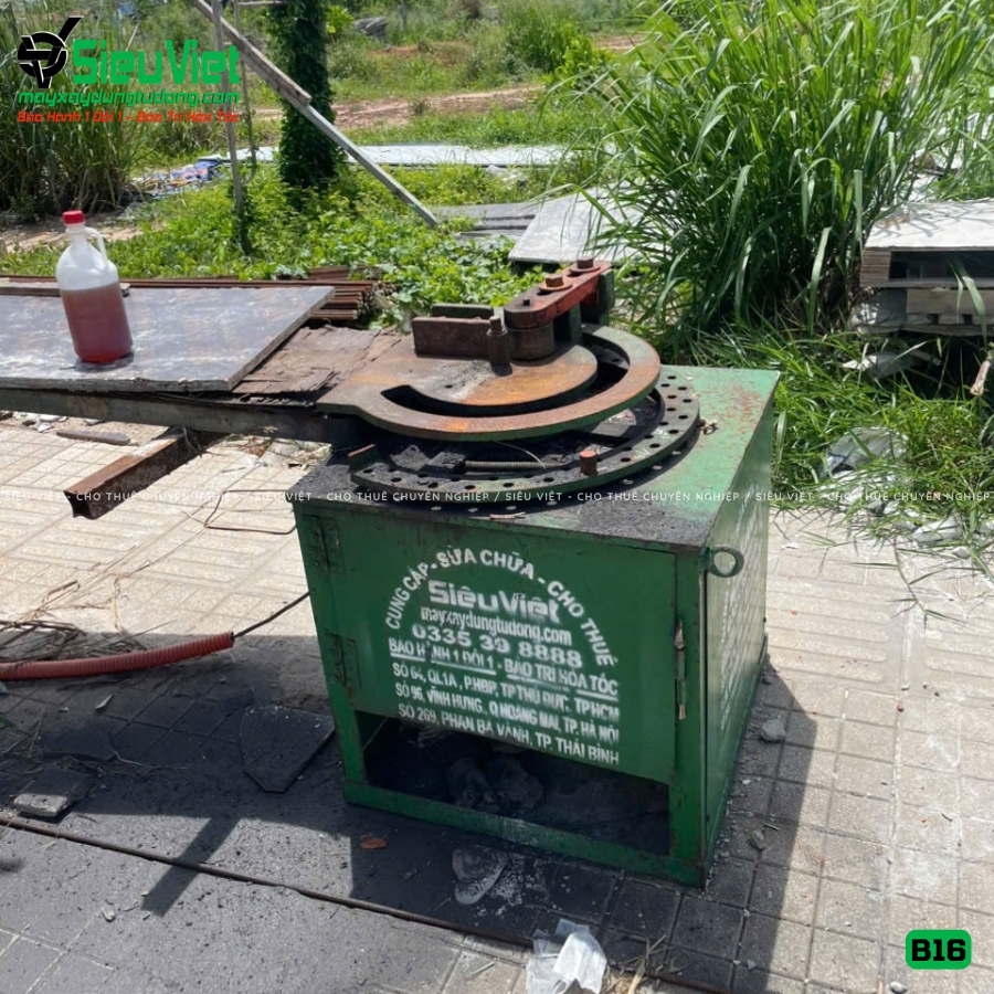 Máy uốn sắt B16 Nhật Bản bàn giao