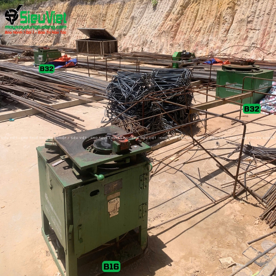 Máy uốn sắt B16 Nhật Bản bàn giao