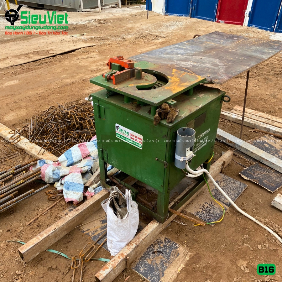Máy uốn sắt B16 Nhật Bản giao thuê tháng