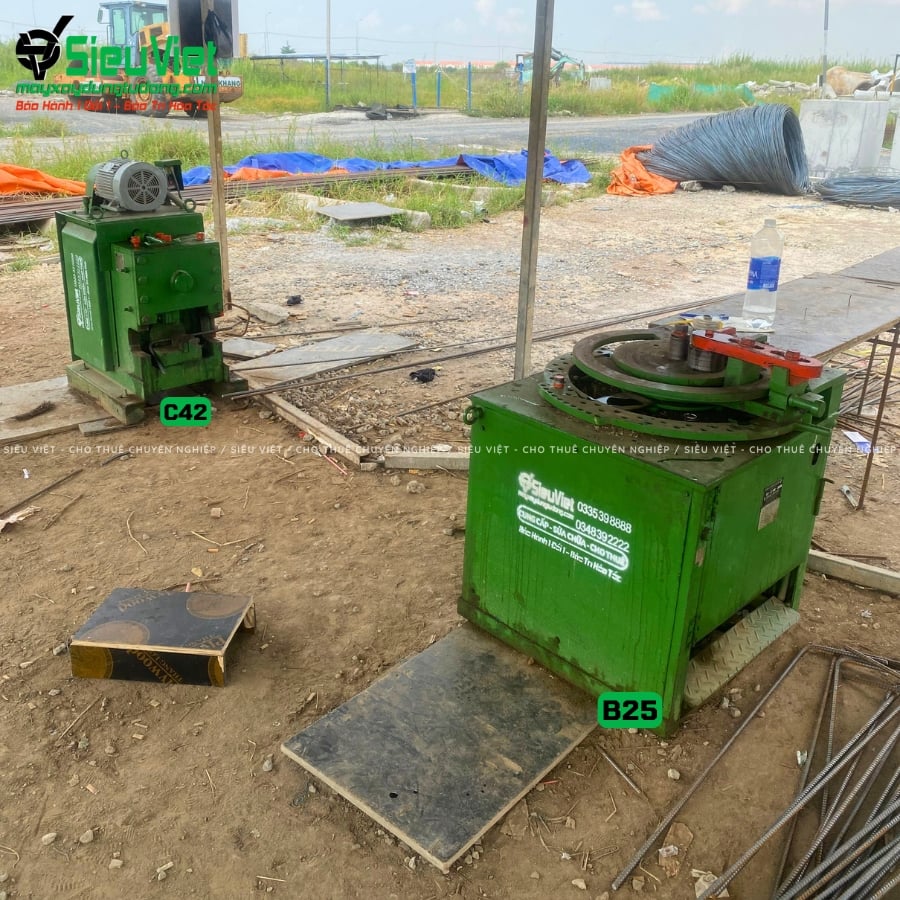 Máy uốn sắt B25 giao thuê tháng