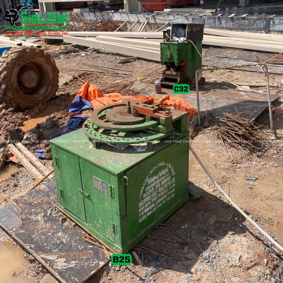 Máy uốn sắt B25 Nhật Bản bàn giao