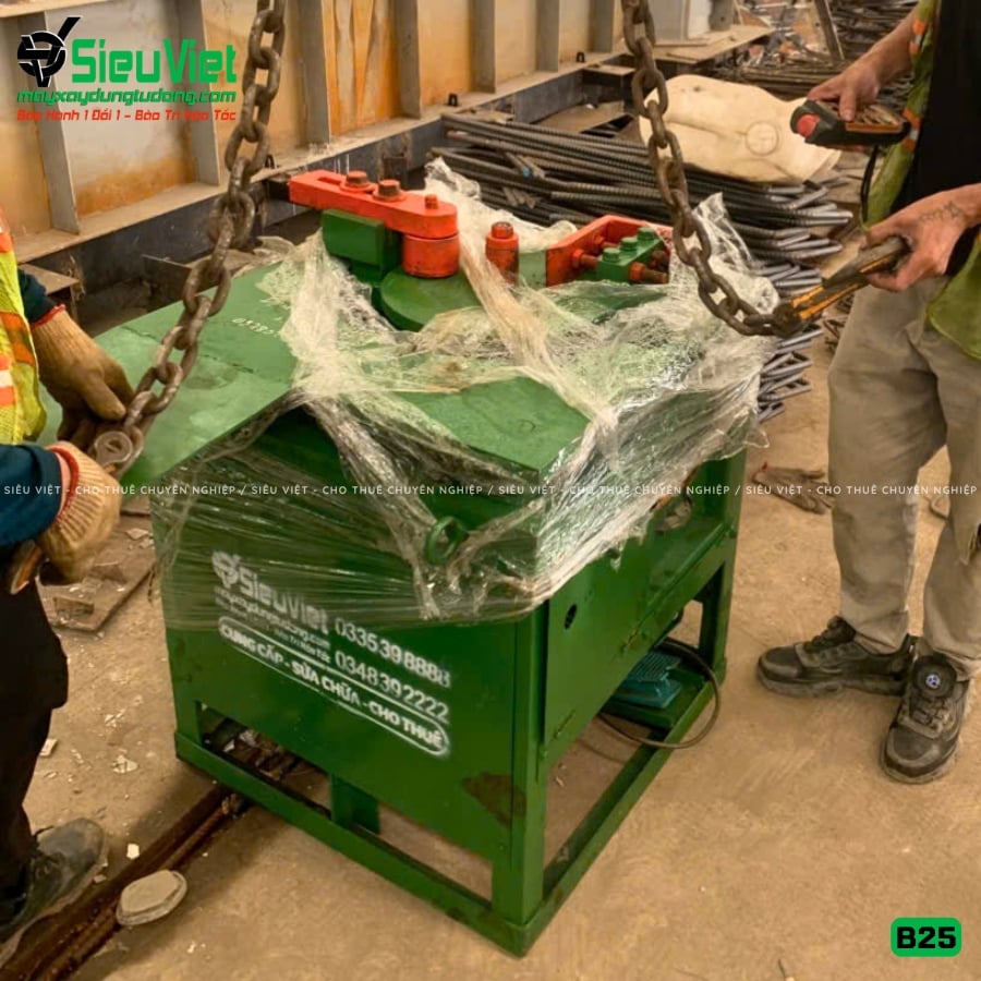 Máy uốn sắt B25 Nhật Bản bàn giao