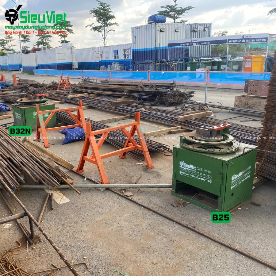 Máy uốn sắt B25 Nhật Bản bàn giao