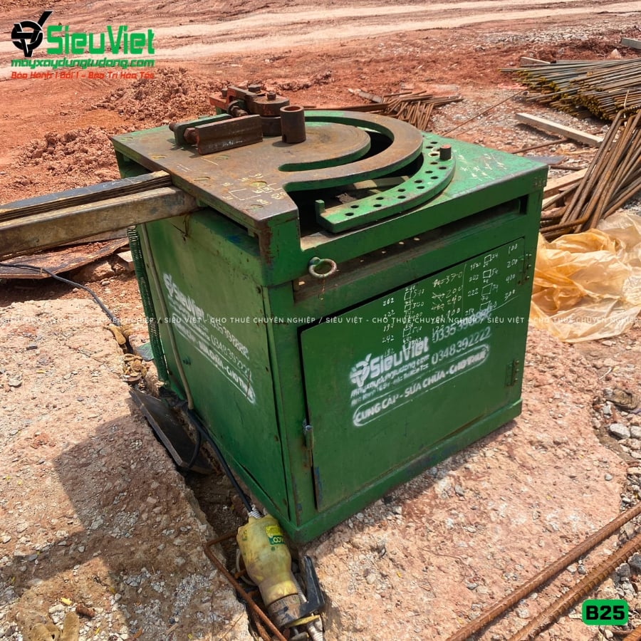 Máy uốn sắt B25 Nhật Bản bàn giao