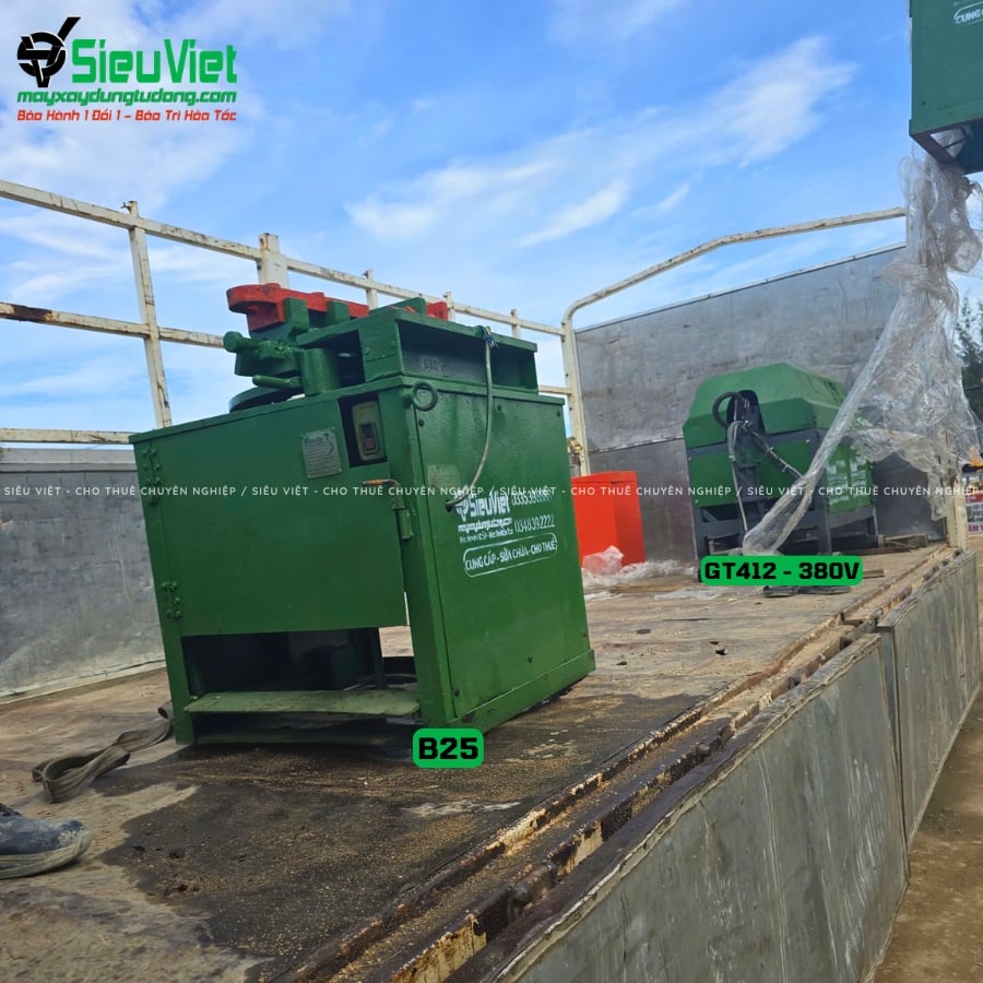 Máy uốn sắt B25 Nhật Bản bàn giao