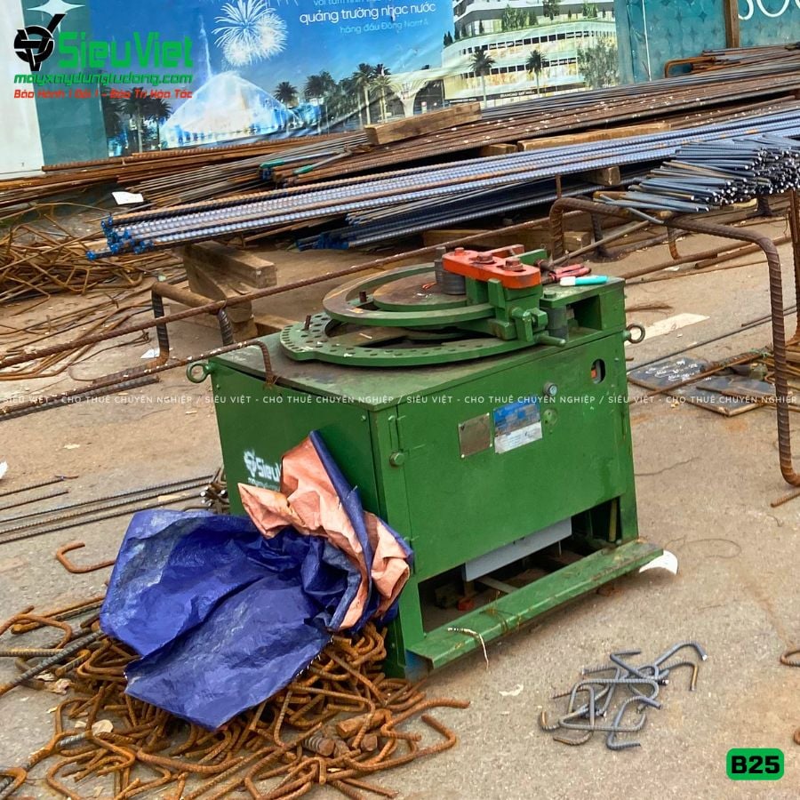 Máy uốn sắt B25 giao thuê tháng