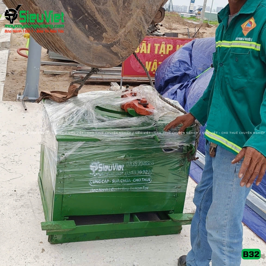 Máy uốn sắt B32 Nhật Bản bàn giao
