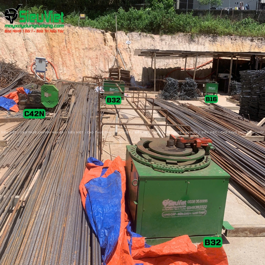 Máy uốn sắt B32 Nhật Bản bàn giao