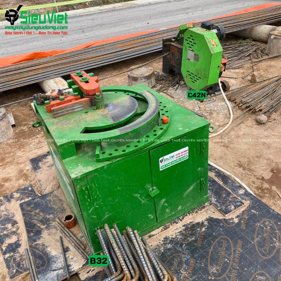 Máy uốn sắt B32 Nhật Bản cũ bàn giao