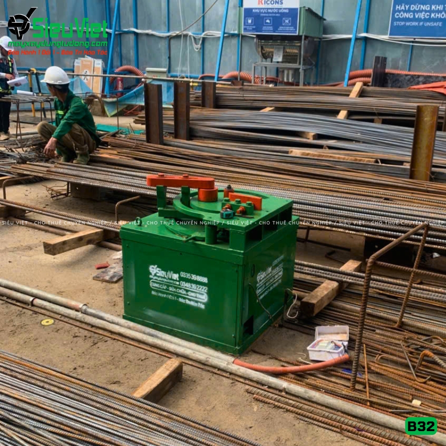 Máy uốn sắt B32 Nhật Bản cũ bàn giao