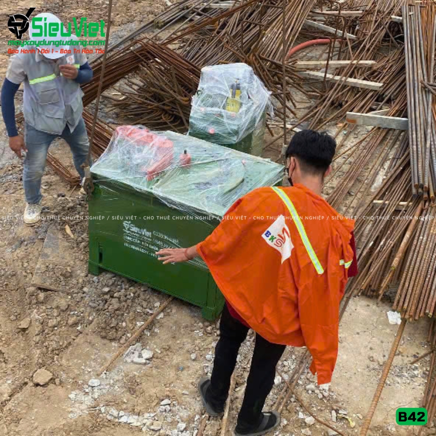 Máy uốn sắt B42 Nhật Bản bàn giao