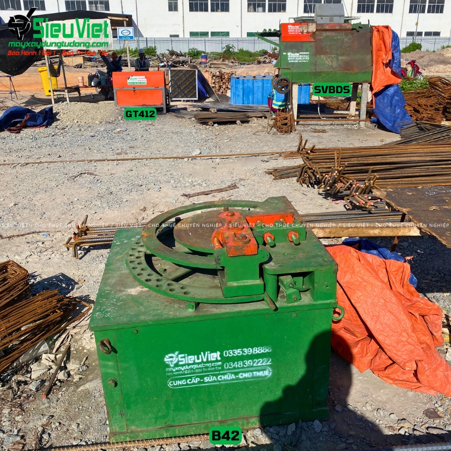 Máy uốn sắt B42 Nhật Bản bàn giao