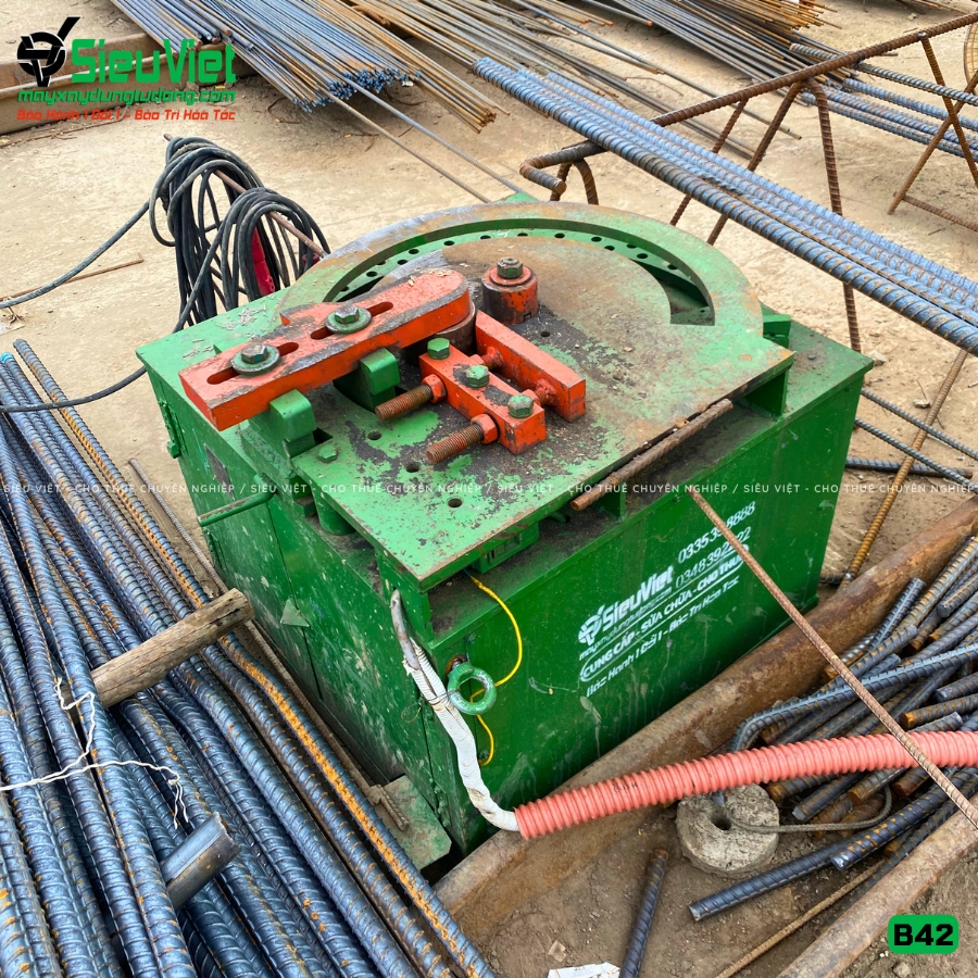 Máy uốn sắt B42 Nhật Bản bàn giao