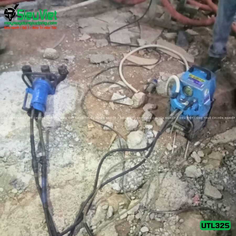 Máy uốn sắt thủy lực cầm tay UTL32S cũ bàn giao