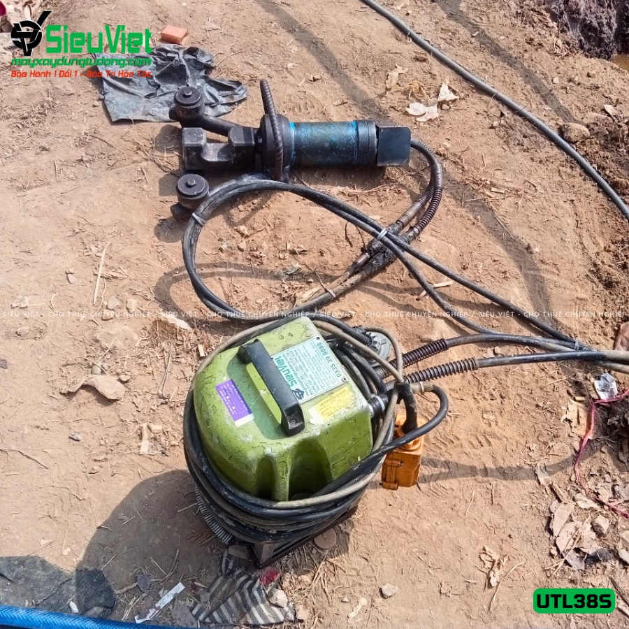 Máy uốn sắt thủy lực cầm tay UTL38S cũ bàn giao