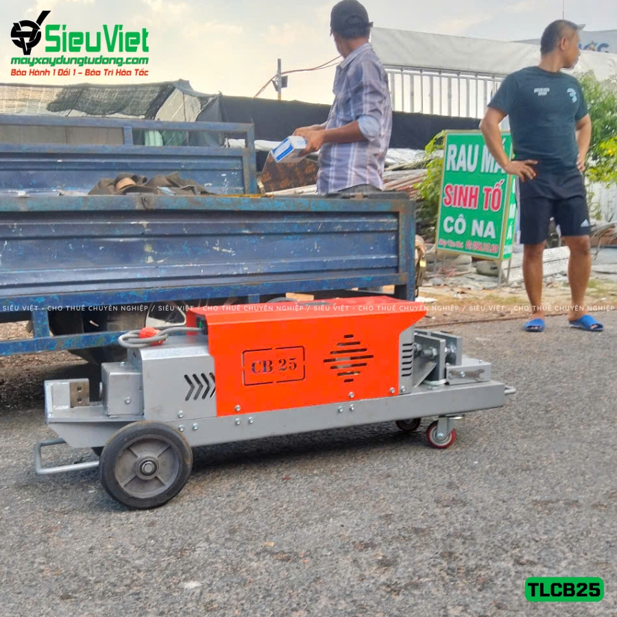 Máy uốn sắt thủy lực TLCB25 bàn giao