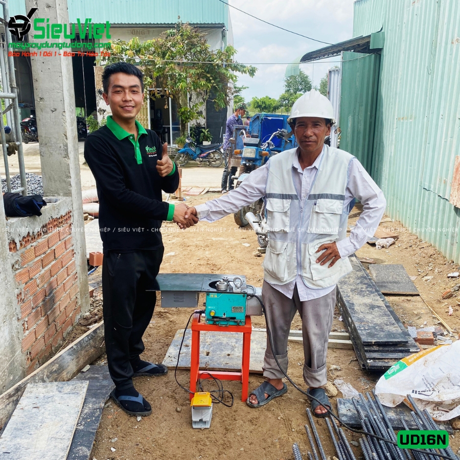Máy uốn sắt UD16 cũ bàn giao