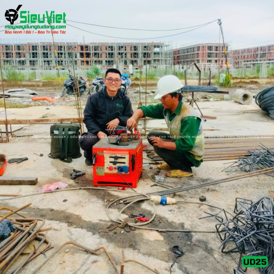 Máy uốn sắt phi 25 Hàn Quốc UD25 cũ bàn giao