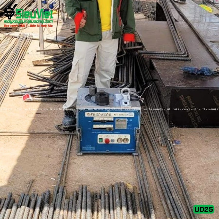 Máy uốn sắt phi 25 Hàn Quốc UD25 cũ bàn giao