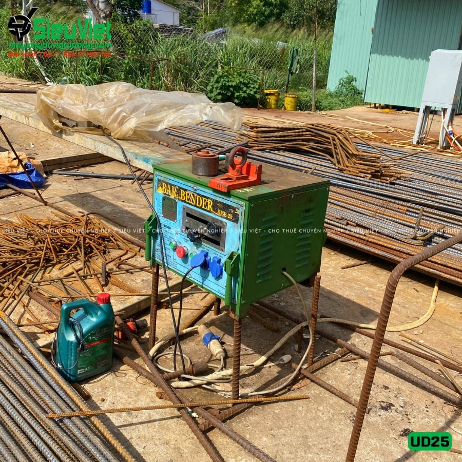 Máy uốn sắt phi 25 Hàn Quốc UD25 cũ bàn giao