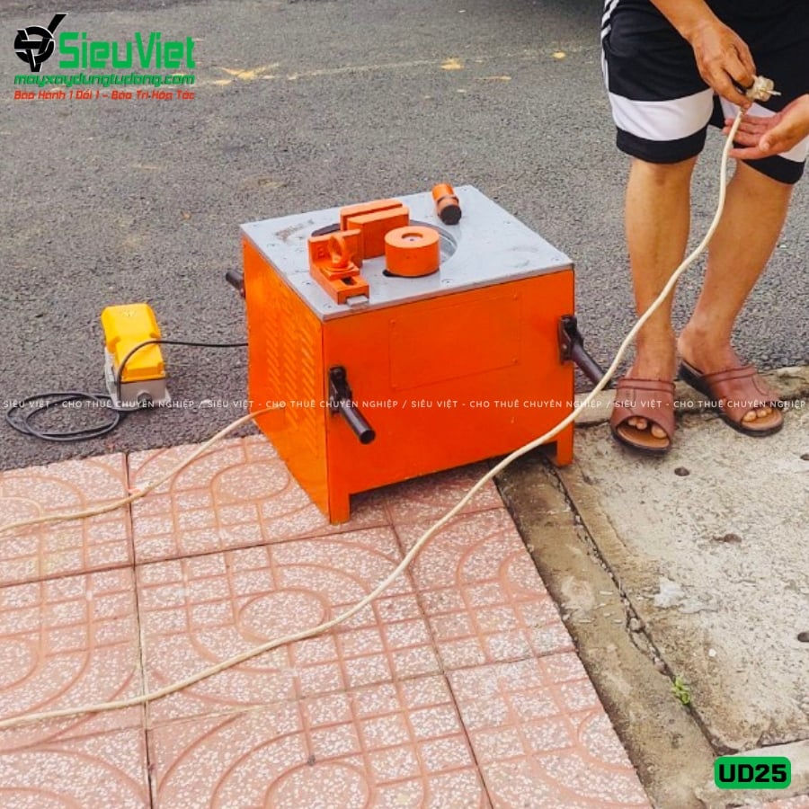 Máy uốn sắt UD25 giao thuê tháng