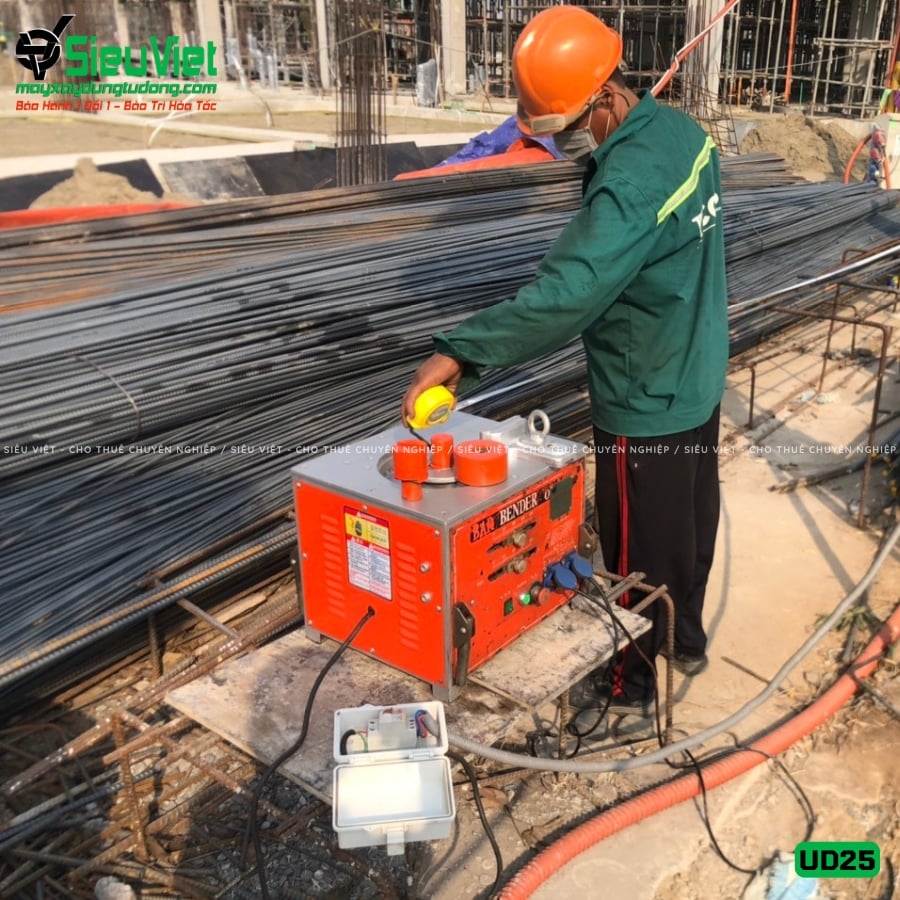 Máy uốn sắt UD25 giao thuê tháng