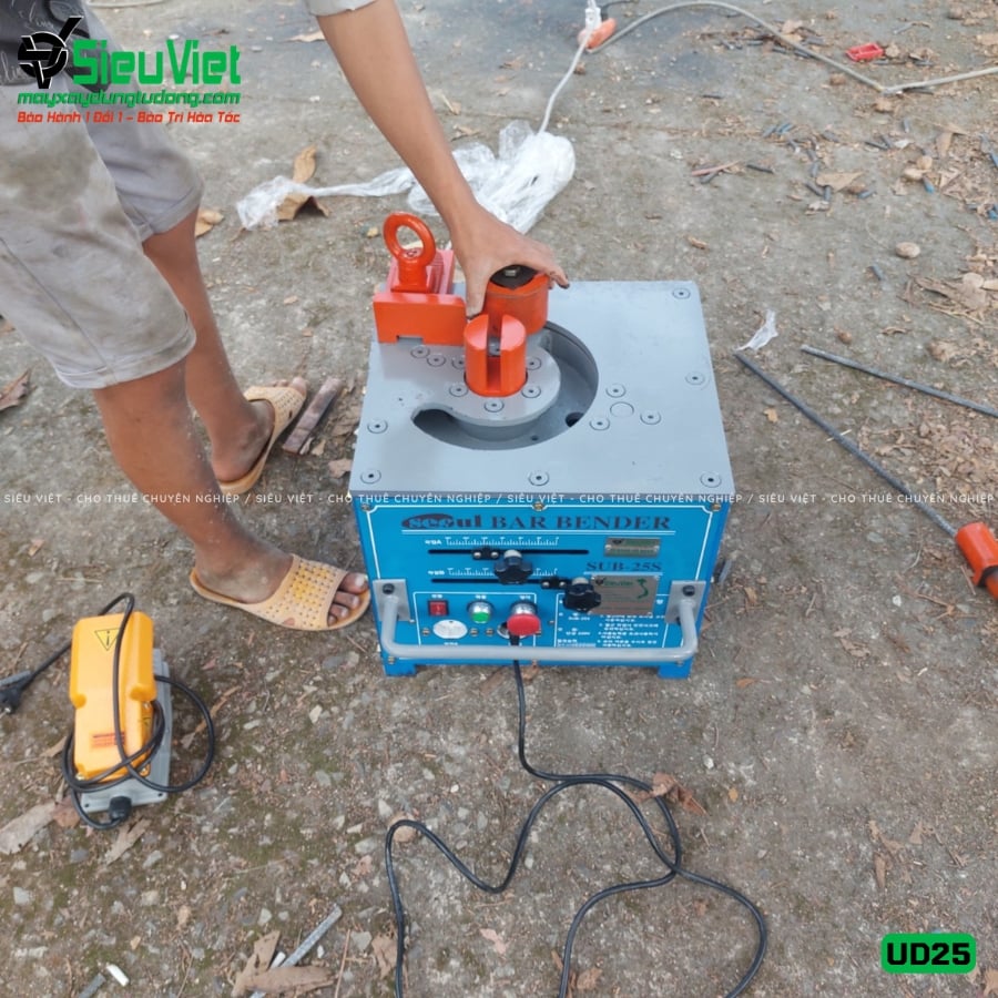 Máy uốn sắt UD25 giao thuê tháng