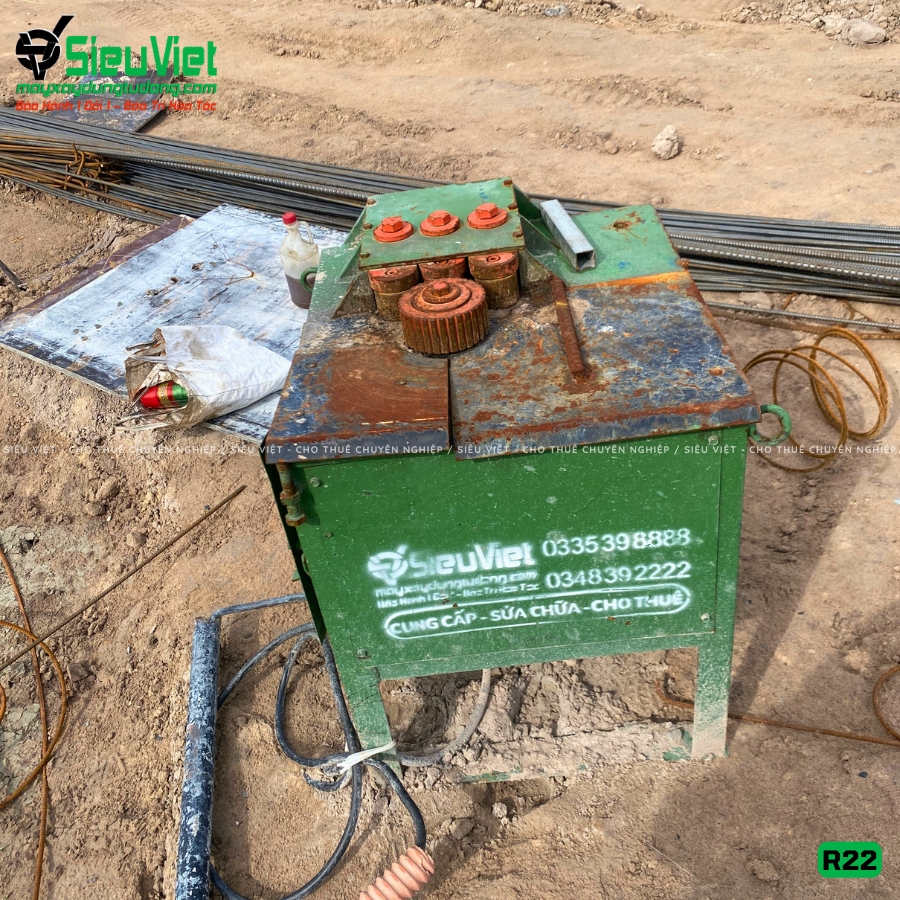 Máy uốn thép tròn R22 giao thuê tháng