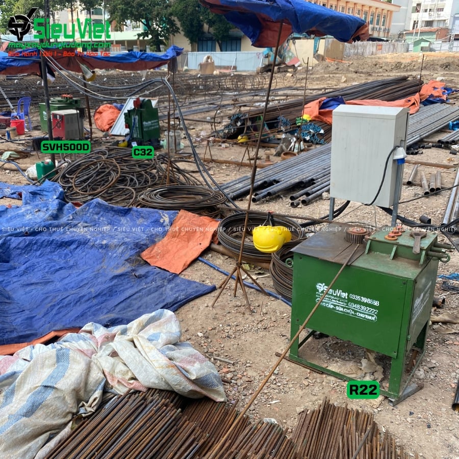Máy uốn thép tròn R22 Nhật Bản cũ bàn giao