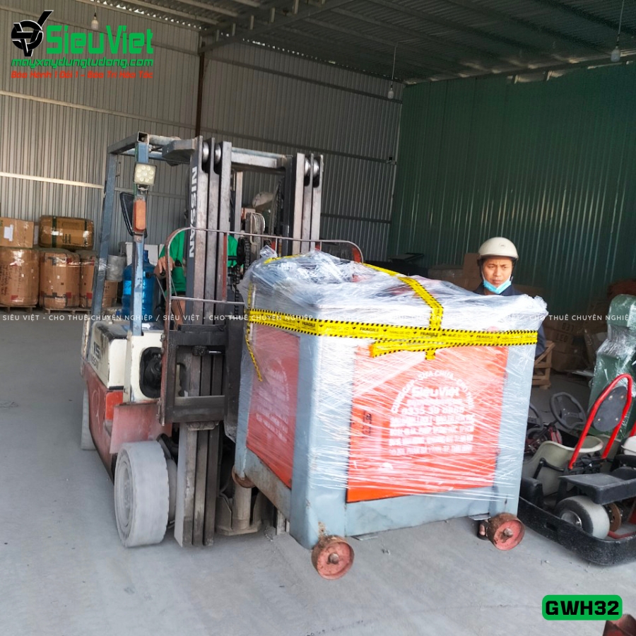 Máy uốn tròn sắt xây dựng GWH32 bàn giao