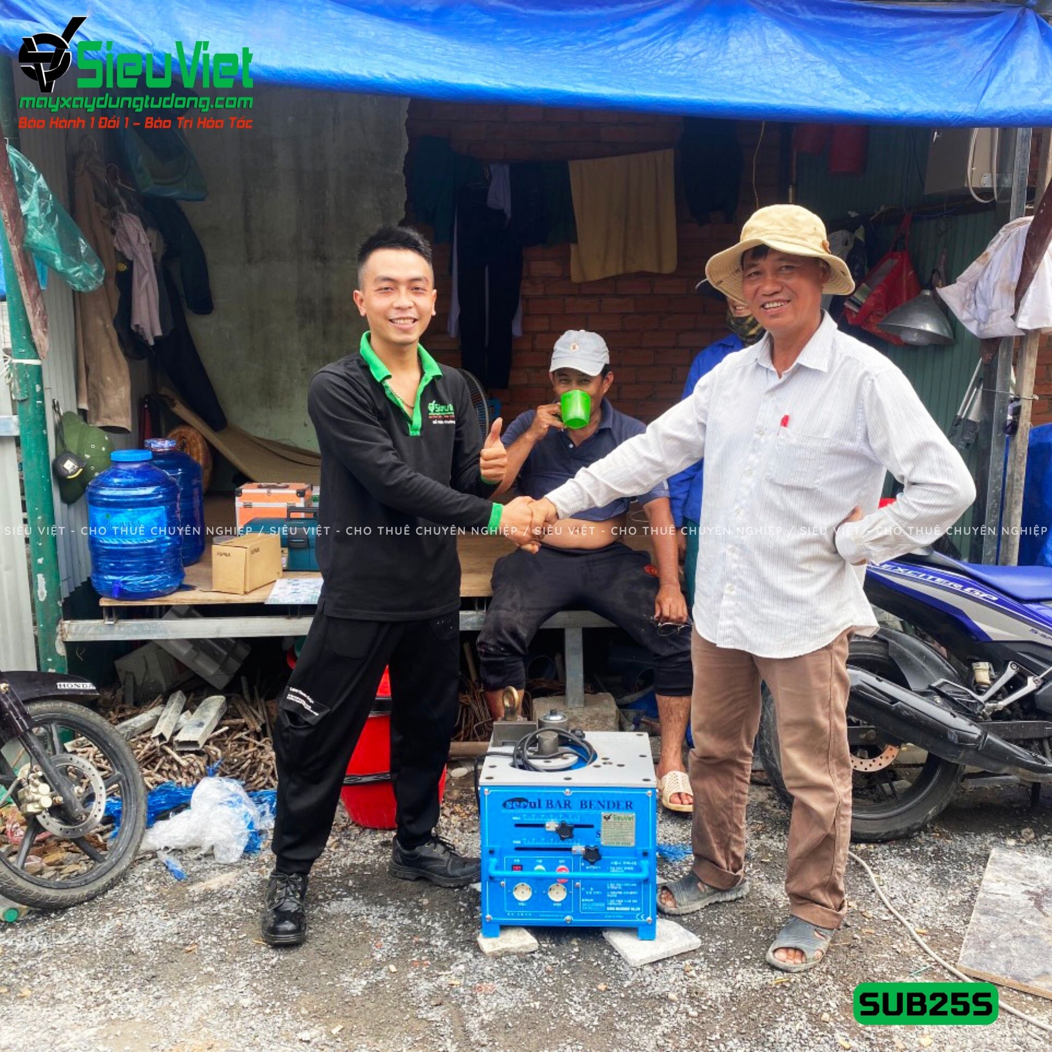Máy uốn sắt Seoul SUB25S Hàn Quốc bàn giao