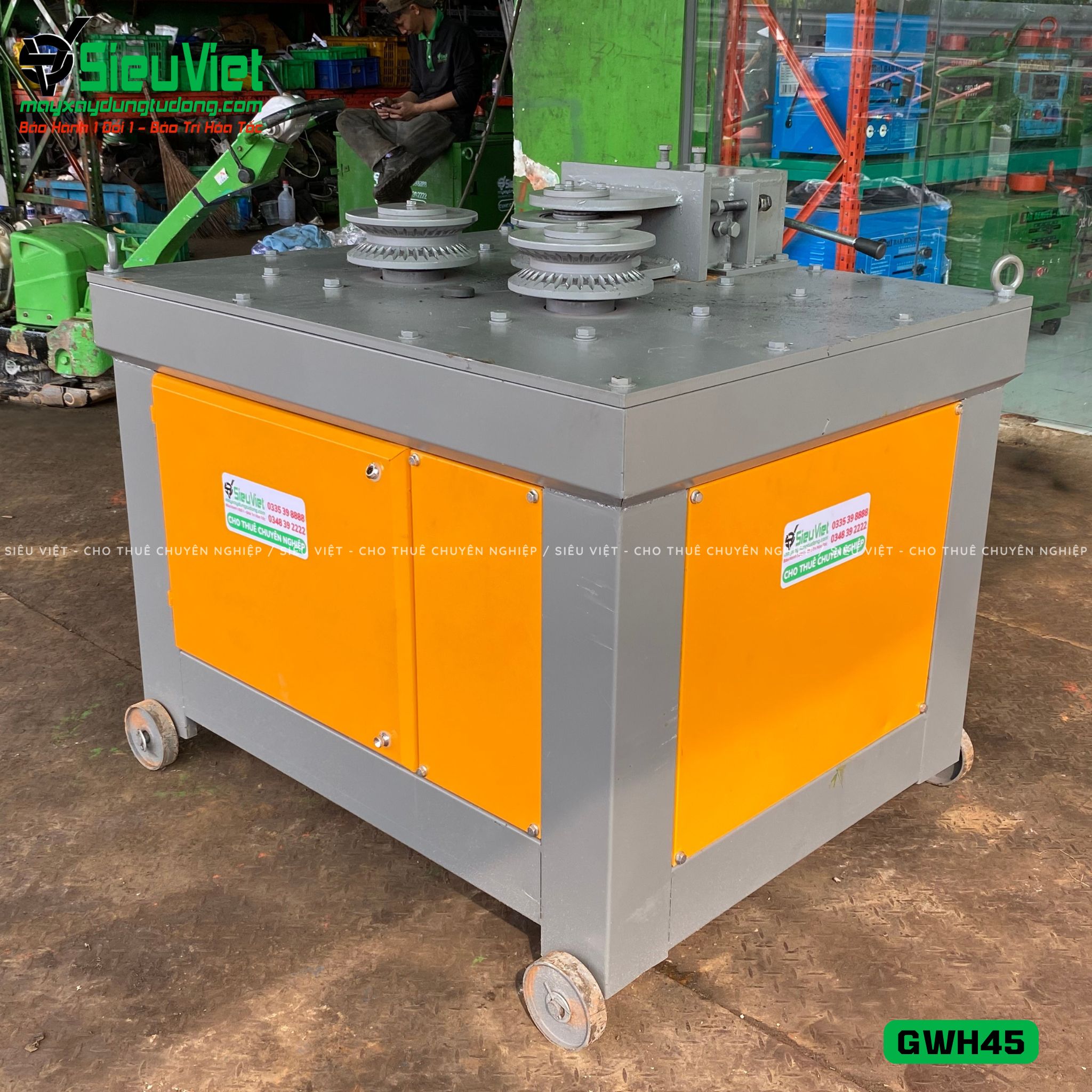máy uốn vòng tròn thép GWH45