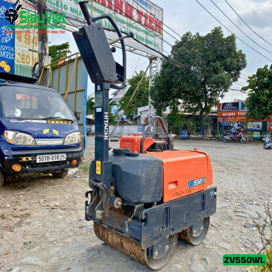 Tổng quan xe lu rung dắt tay Hitachi ZV550WL